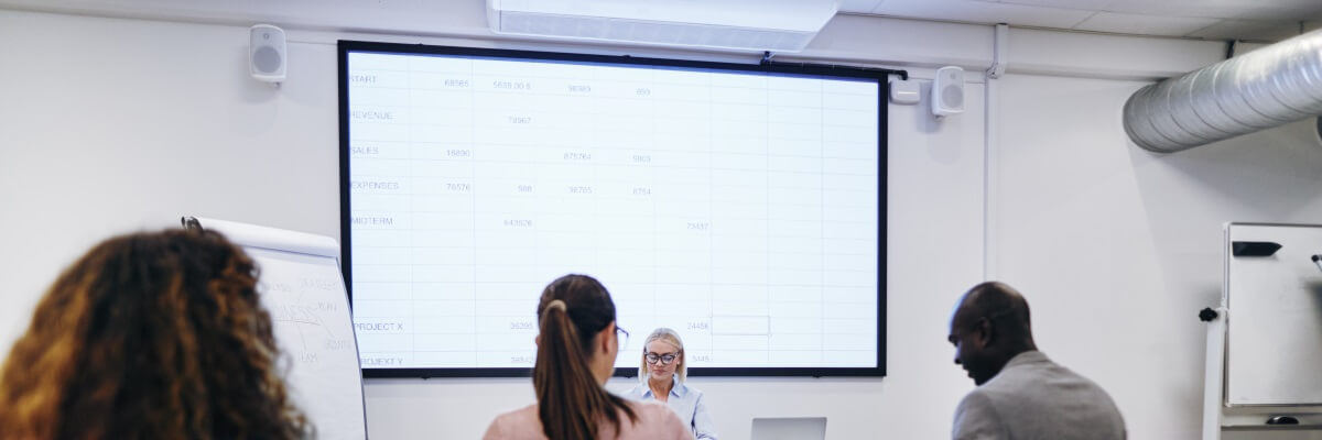 Classroom Projector Screens at Learning Headphones