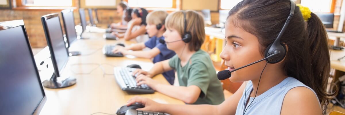 Learning Headphones is a company that specializes in teaching with technology. We provide headsets for your classrooms and training centers, including the new Common Core Headsets.