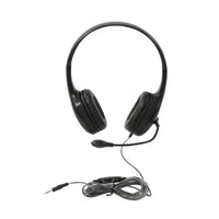 Thumbnail for Califone KH-08GT on-ear headset with gooseneck microphone, ideal bulk school headphones for clear audio in classrooms.