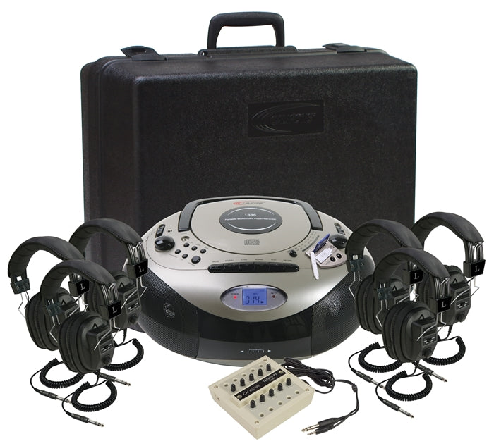 6-Position Spirit SD Stereo Listening Center - Learning Headphones