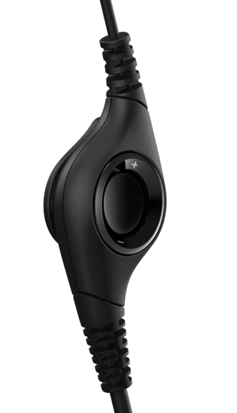 Logitech H390 USB headset volume control for bulk school headphones and education use.