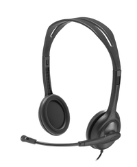 Thumbnail for Logitech H111 headset for education with high-quality stereo sound and adjustable microphone, ideal for schools.