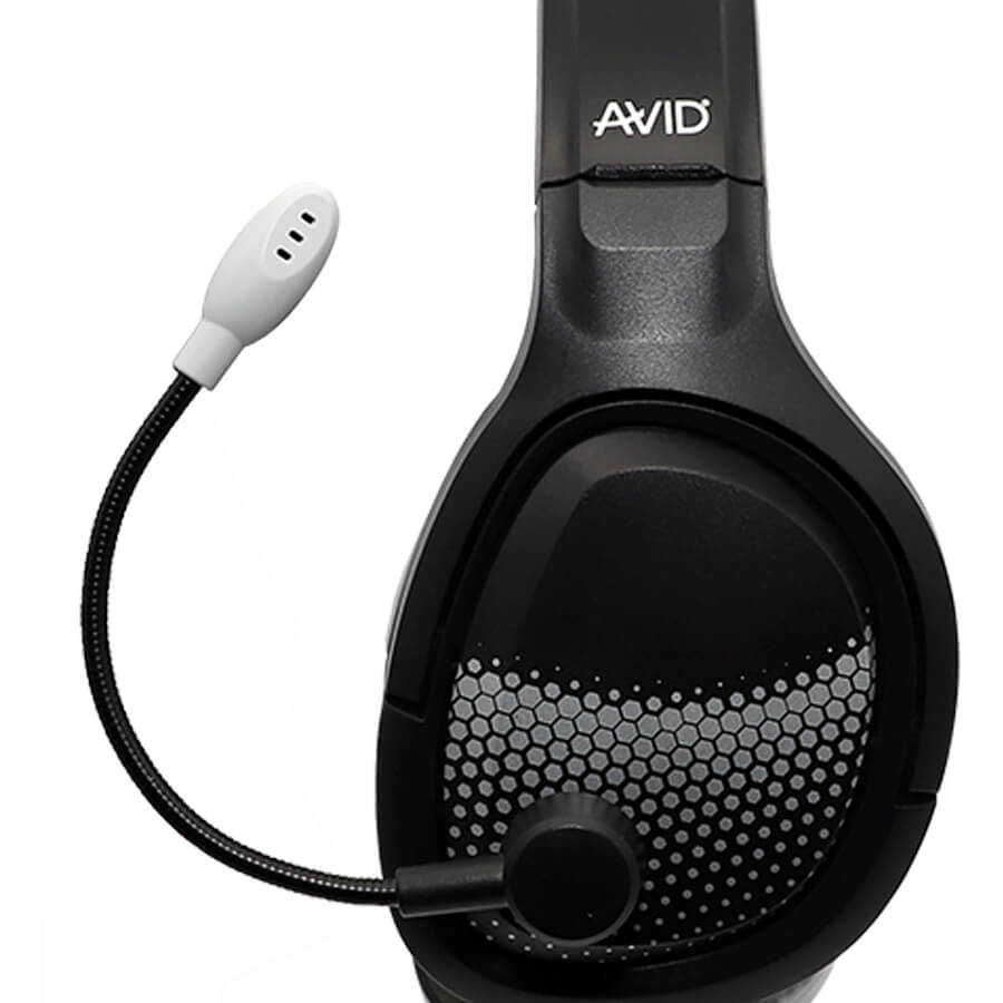 AE-75 classroom headphones with adjustable microphone, ideal bulk school headphones for student engagement.
