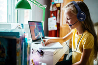 Thumbnail for School Testing Headset with 3.5mm Plug (Blue/Black) - Learning Headphones