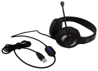 Thumbnail for USB School Testing Headset (Black/Silver) - Learning Headphones