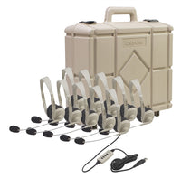 Thumbnail for Multimedia Stereo Headset with USB Plug - 10 Pack - with Case - Learning Headphones