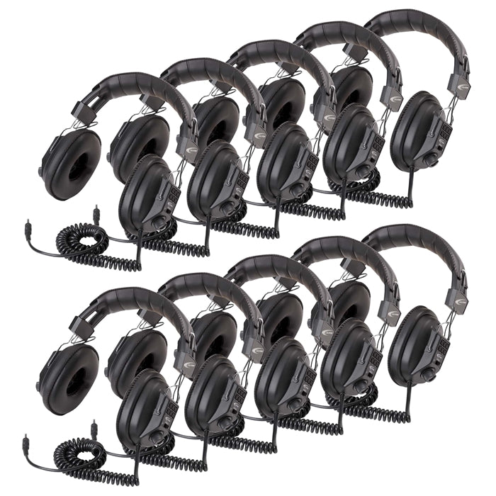 Switchable Stereo-Mono Headphone - 10 Pack - without Case - Learning Headphones