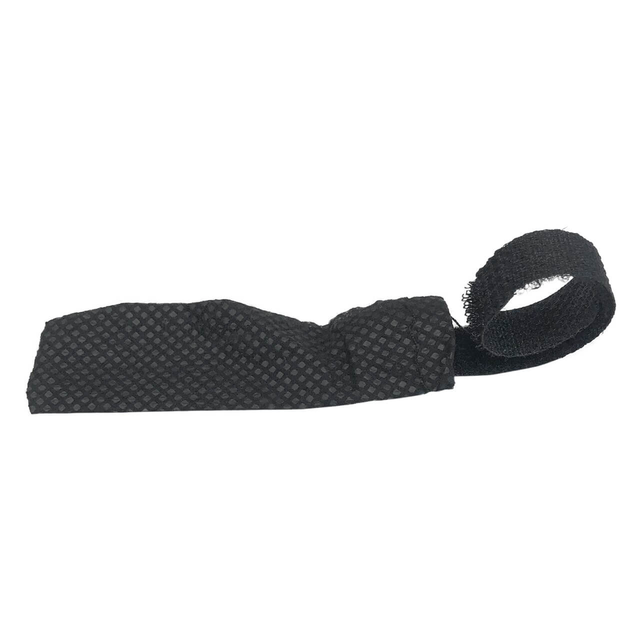 Hygenx™ gooseneck mic cover with Velcro strap for disposable mic hygiene in educational environments.