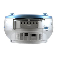 Thumbnail for AudioStar USB MP3 CD Cassette Boombox rear view with six headphone jacks and power input.