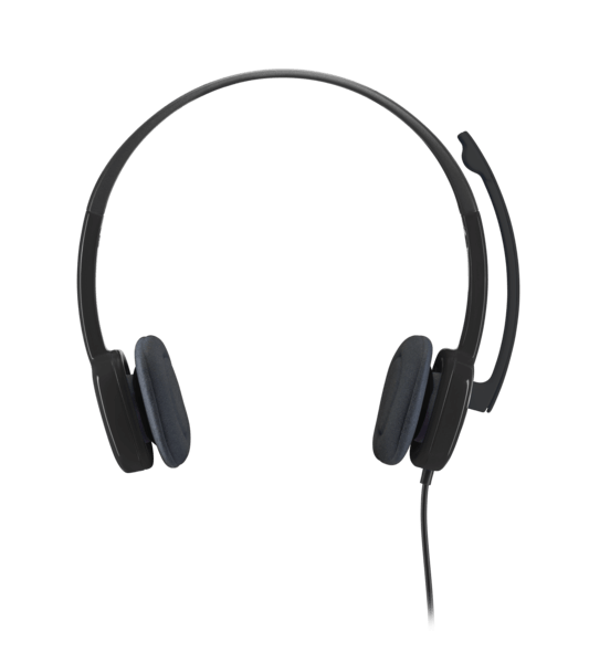 Logitech H151 Stereo Headset with noise-canceling mic, ideal bulk school headphones for education.