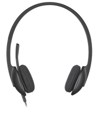 Thumbnail for Logitech H340 USB headset with noise canceling mic, ideal for bulk school headphones and education use.