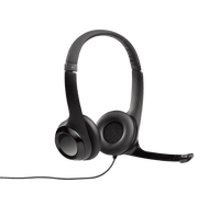 Thumbnail for Logitech H390 USB Headset with noise-cancelling mic, ideal for bulk school headphones and online education.