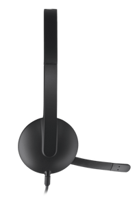 Thumbnail for Logitech H340 USB headset in black, ideal for educational use and bulk school headphone packs.