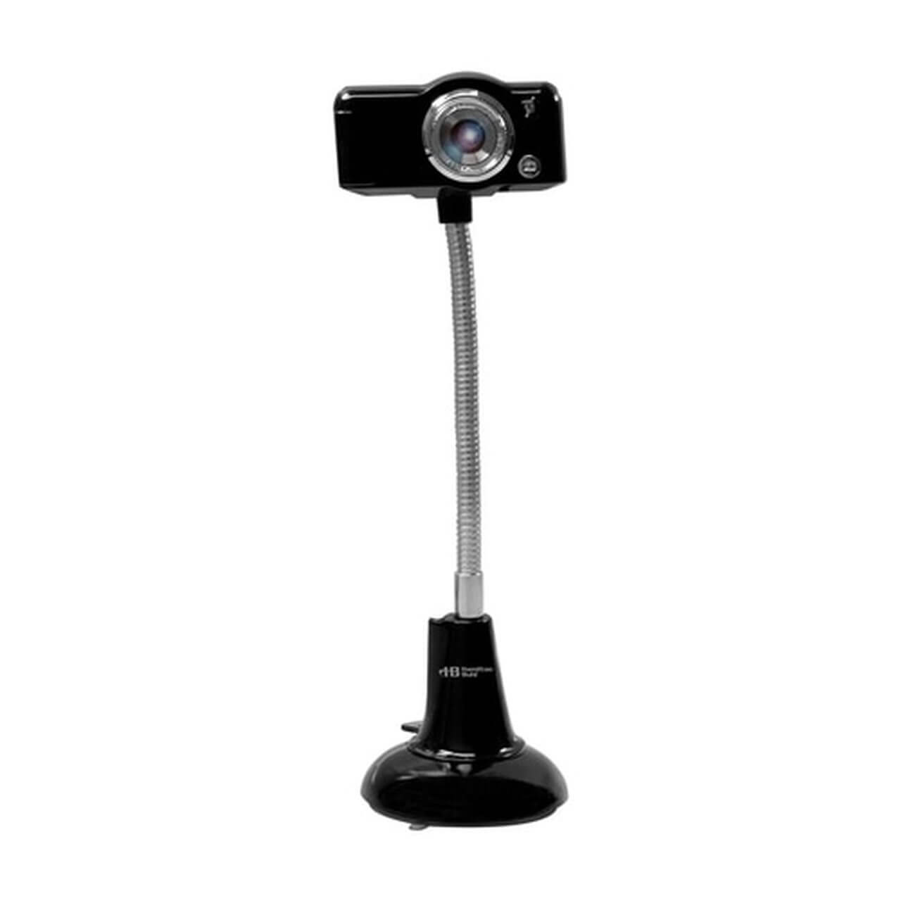 SuperFlix™ webcam with gooseneck stand for clear recordings in classrooms and remote learning.