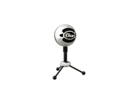 Thumbnail for Logitech Blue Snowball USB Mic on tripod, ideal for podcasting, YouTube, and online calls with studio-quality audio.