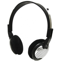 Thumbnail for Andrea Communications HS-75 on-ear headphones, ideal as bulk school headphones for superior sound and comfort.