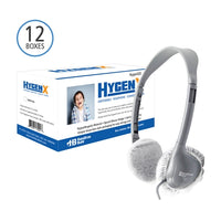 Thumbnail for HygenX disposable headphone covers in bulk for school headphones, ensuring hygiene in educational settings.