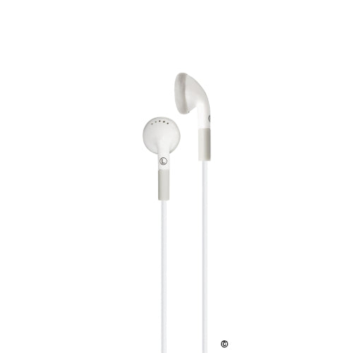 Hamilton 30-Pack Apple-Compatible Ear Buds, ideal bulk school headphones for education, featuring microphone and volume control.