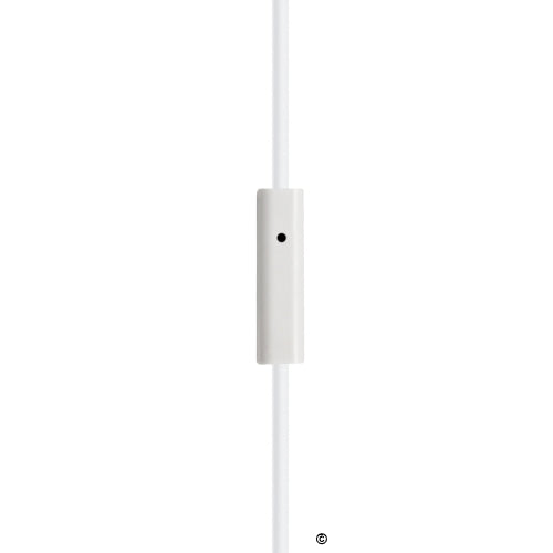 In-line microphone and volume control for Apple-compatible ear buds, ideal for bulk school headphones.