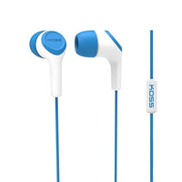 Thumbnail for Noise-isolating school earbuds in blue and white, ideal for classroom learning and bulk headphone packs for education.