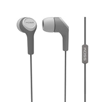 Thumbnail for Noise-isolating gray school earbuds with mic, ideal for education and bulk headphone packs.