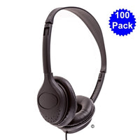 Thumbnail for Bulk school headphones pack of 100, designed for student comfort and easy cleaning, perfect for educational use.