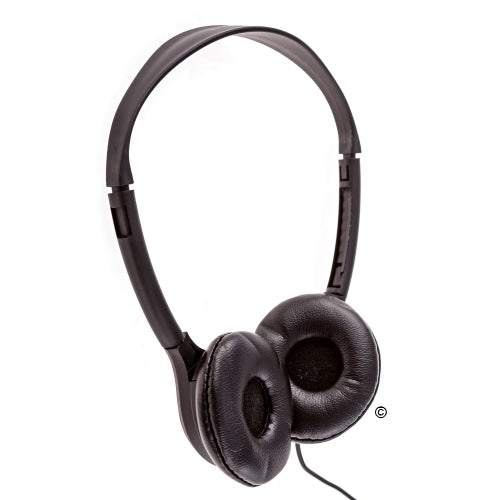 Bulk school headphones LH-313 with comfortable cushion ear cups, perfect for educational use and group learning.