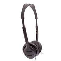 Thumbnail for Bulk school headphones with cushioned ear cups, ideal for classrooms and educational use.