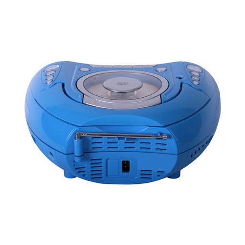 HamiltonBuhl AudioAce MPC-5050 blue Bluetooth CD cassette FM boombox for classrooms and education.