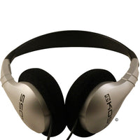 Thumbnail for Koss UR5 silver stereo headphones, perfect bulk school headphones for education and multimedia activities.