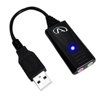 Thumbnail for USB-SA Premium External USB Stereo Sound Card for enhanced audio quality in bulk school headphones.