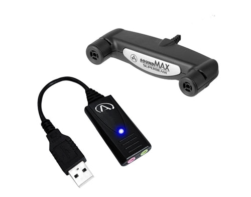 USB-SA external sound card, perfect for school headphones and audio quality in educational settings.