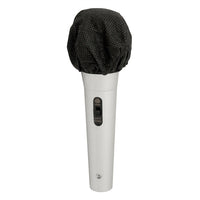 Thumbnail for HygenX disposable microphone cover on a microphone, ideal for hygienic use in schools and events.