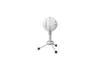 Thumbnail for Logitech Blue Snowball USB microphone on a stand, ideal for podcasting and Skype calls with quality audio performance.