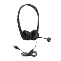 Thumbnail for WorkSmart™ USB headset, comfortable bulk school headphones designed for education and professional audio quality.