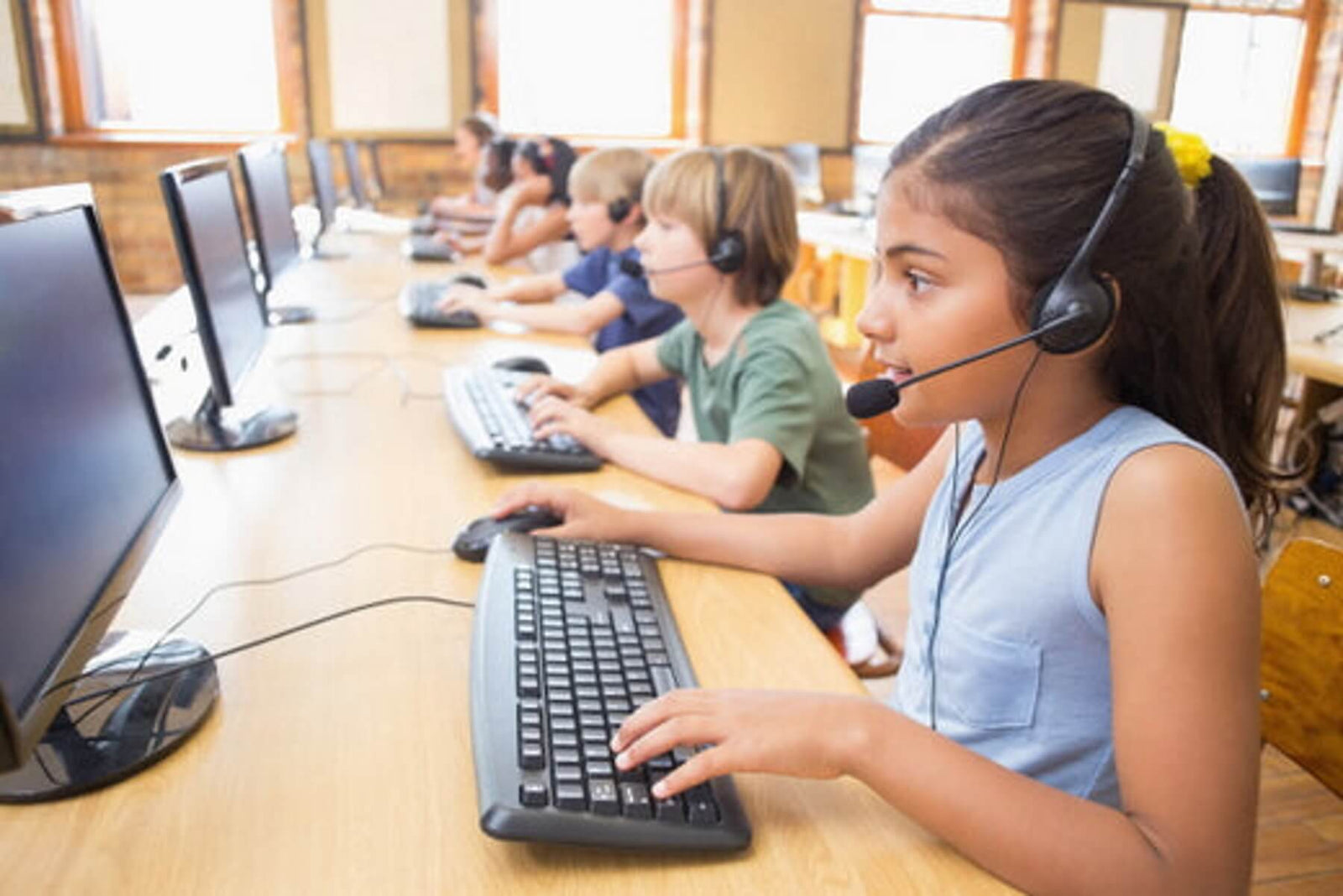 School Headsets with Mic for Interactive Learning