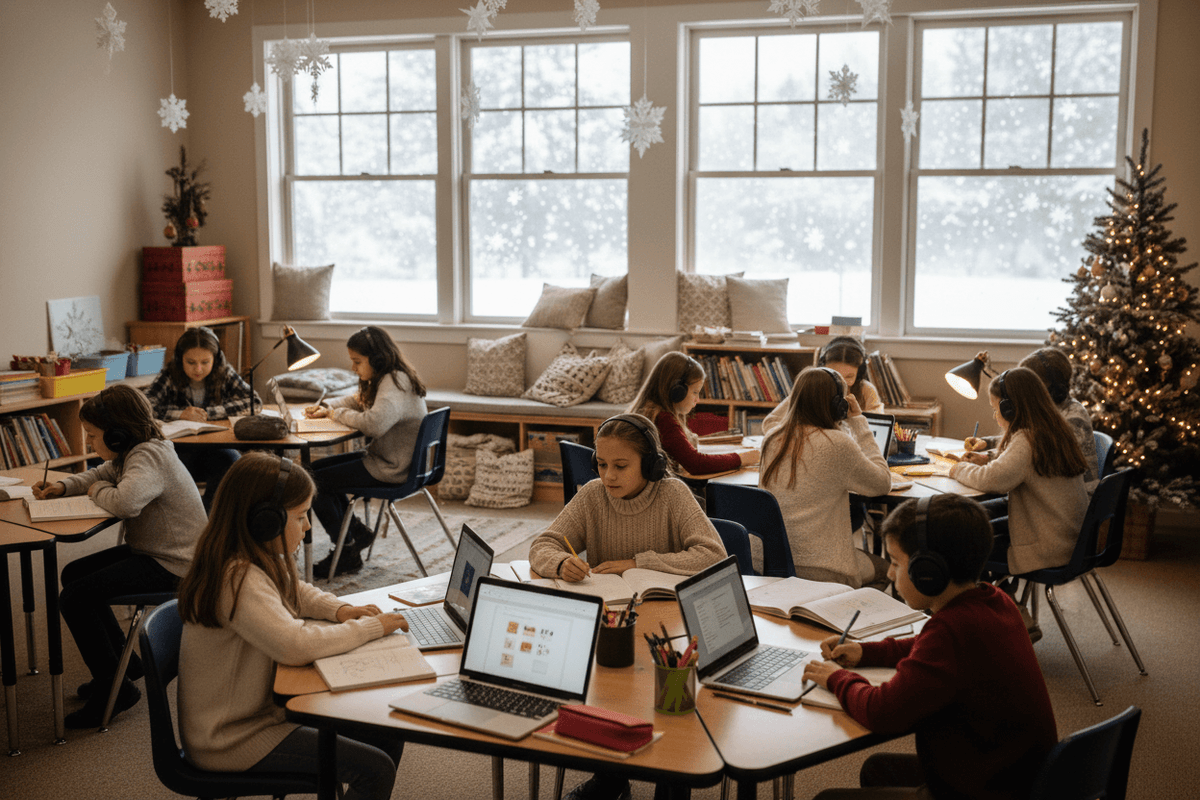 School Headsets with Mic for Interactive Learning and Testing