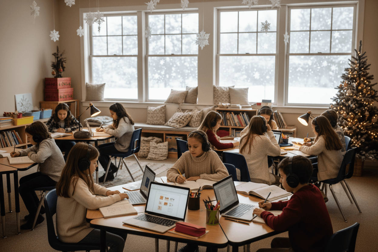 School Headsets with Mic for Interactive Learning and Testing