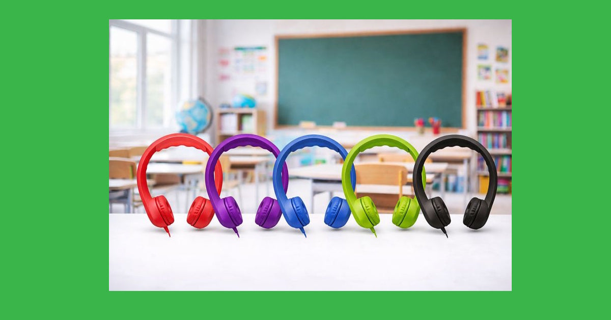 Flex-phones headphones for students in school