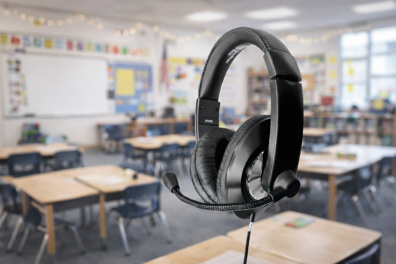 Smart-Trek headphones used in computer lab learning environment
