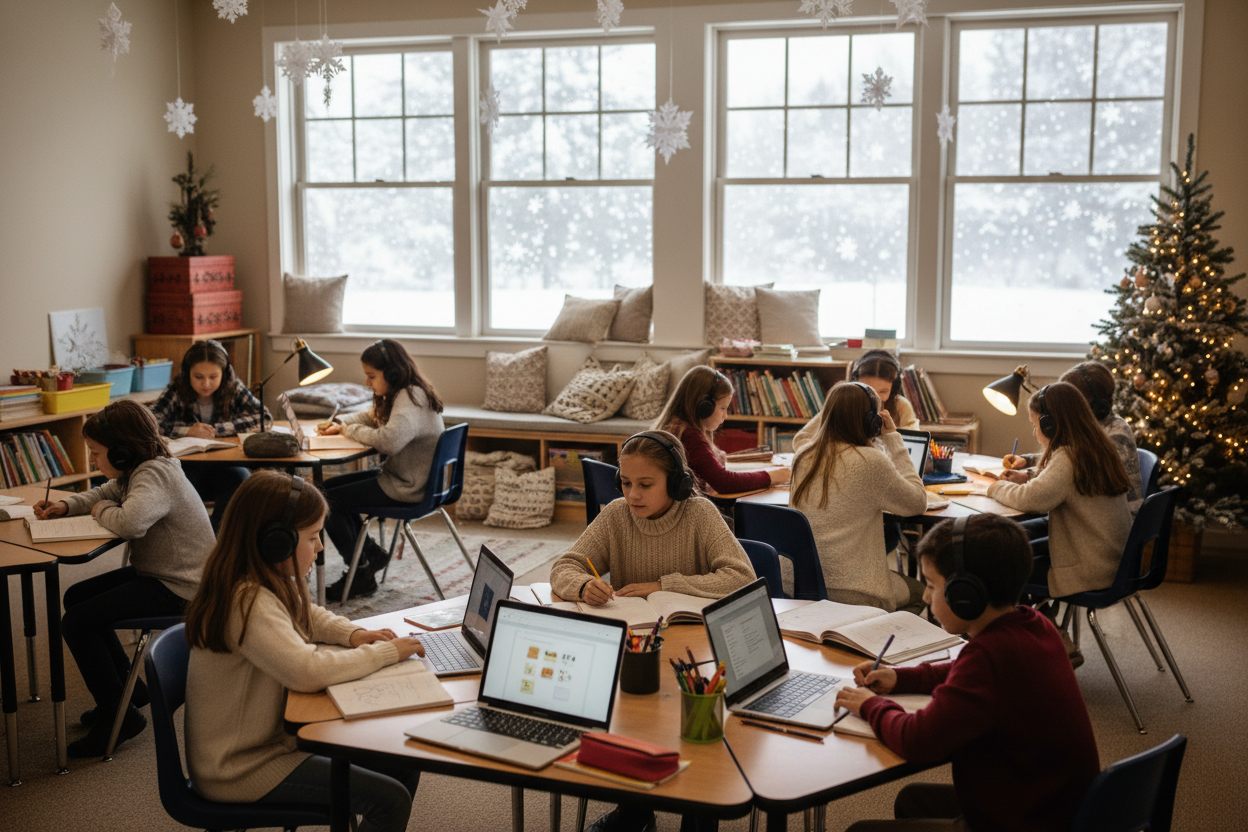 School Headsets with Mic for Interactive Learning and Testing