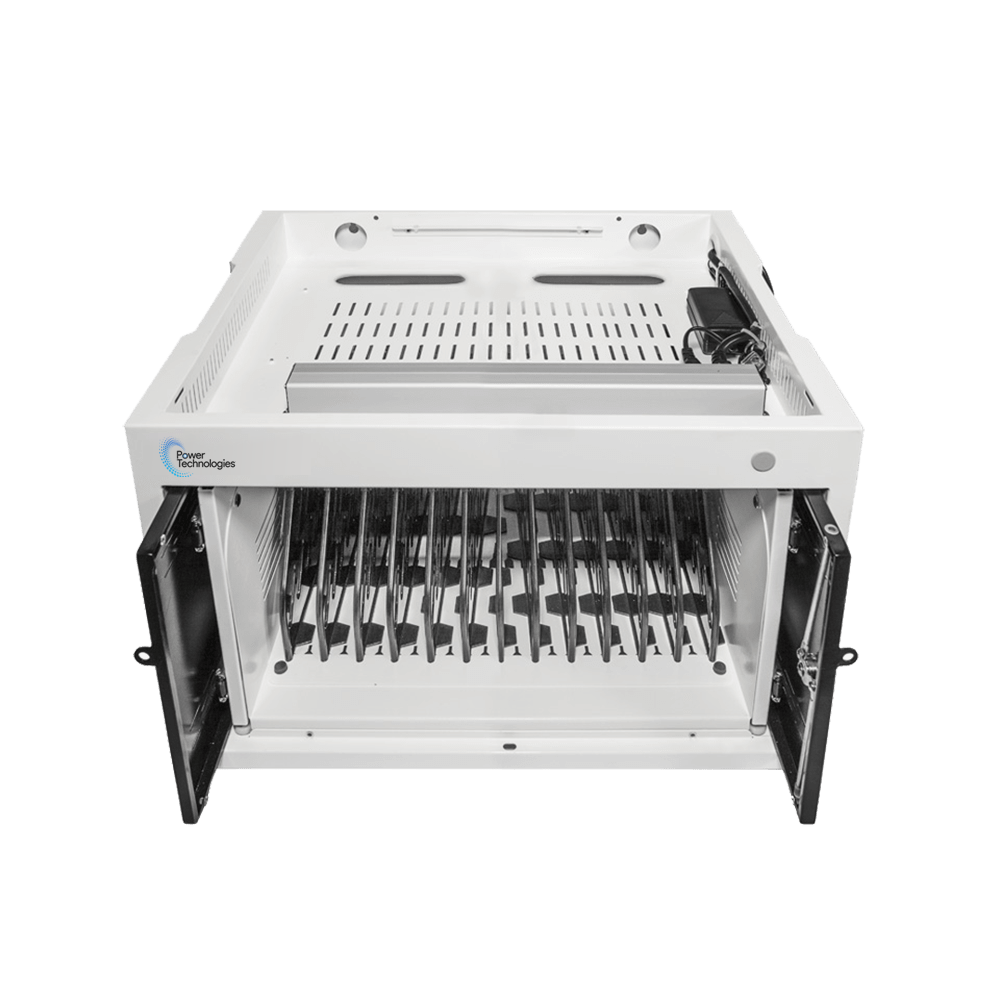 POWRT ACMini secure charging cabinet for storing and charging 12 devices