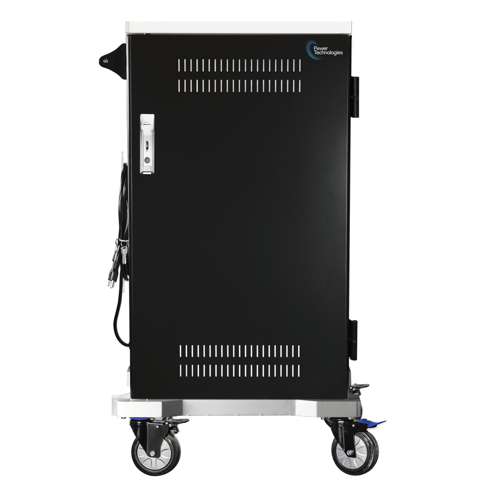 POWRT ACSLIM 36-bay device charging cart with secure locking storage