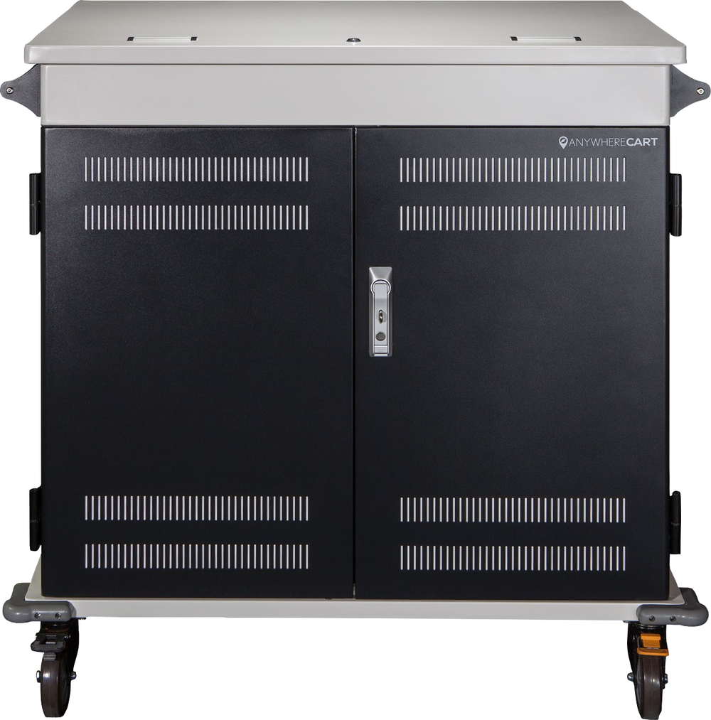 POWRT ACMANAGE 36-bay device charging cart with secure locking storage