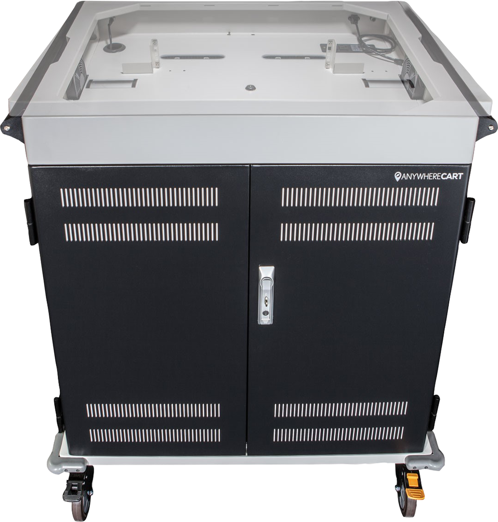 POWRT ACMANAGE secure 36-bay charging and storage cart for laptops and tablets
