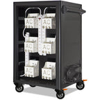 POWRT ACLite secure 30-device charging cart with locking storage