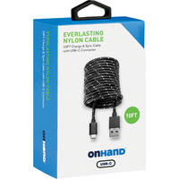 Thumbnail for Everlasting Nylon USB-A to USB-C Charge & Sync Cable