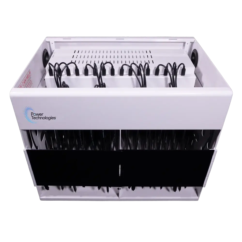 POWRT ACCOMP16 16-device secure charging cabinet with locking storage