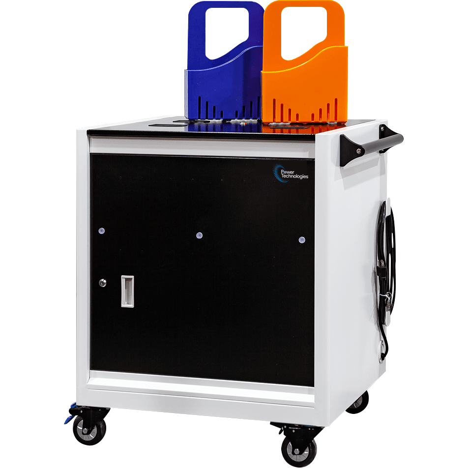 POWRT ACGO 30-bay secure charging cart for laptops, tablets, and classroom devices