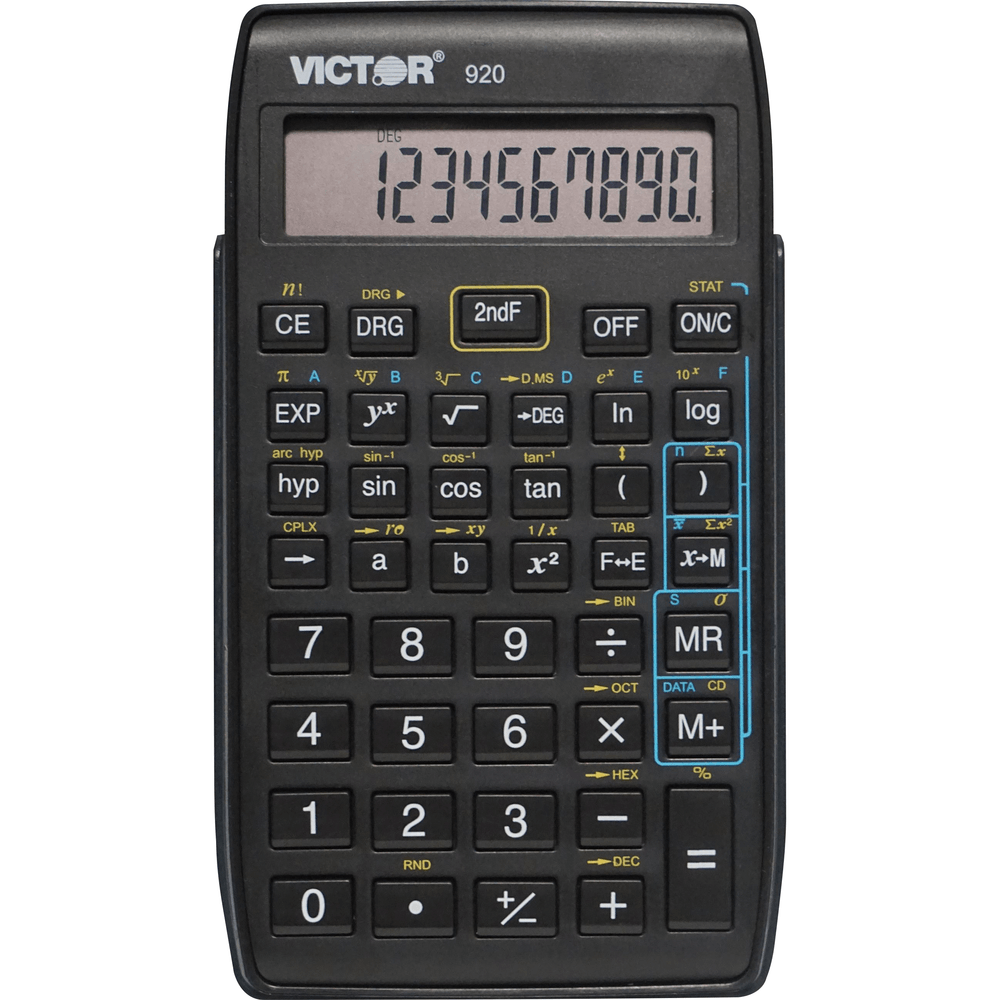 Victor Nistor Math Victor 920 Scientific Calculator – Compact 10-Digit – Learning Headphones